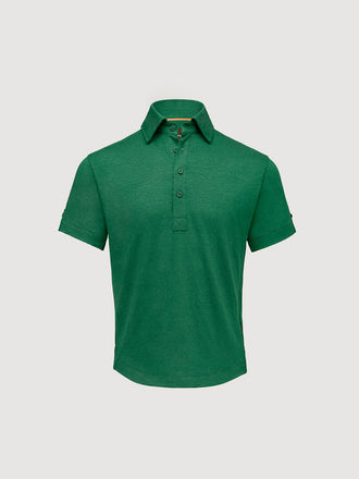 Madeira French Linen Short Sleeve Polo