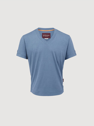 Buffed Cotton V-Neck