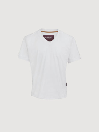Buffed Cotton V-Neck